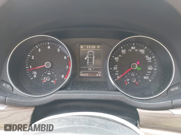 2017 Volkswagen Passat SE with VIN 1VWBT7A39HC032213, listed as a IAAI auction lot 42334358 with 99,277 mi miles and . Bid and sale history available at DreamBid. Image 7.