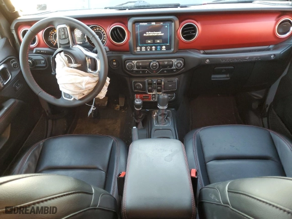 2023 Jeep Wrangler Rubicon with VIN 1C4JJXFG9PW678123, listed as a Copart auction lot 81574334 with 19,621 mi miles and Salvage Title. Bid and sale history available at carsss.com. Image 8.