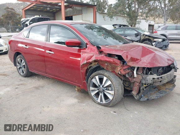 2019 Nissan Sentra SV with VIN 3N1AB7AP0KY411381, listed as a IAAI auction lot 41912348 with 61,965 mi miles and . Bid and sale history available at DreamBid. Image 1.