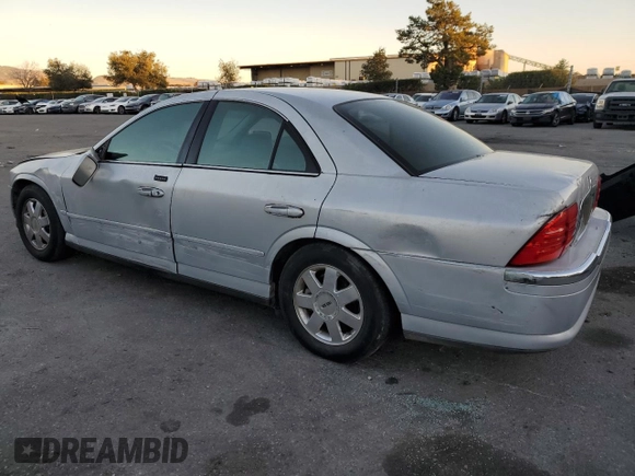 2002 Lincoln LS w/Base Pkg with VIN 1LNHM87A92Y620057, listed as a Copart auction lot 41881075 with 179,859 mi miles and Salvage Title. Bid and sale history available at carsss.com. Image 2.
