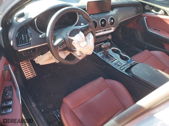 2022 Kia Stinger GT-Line with VIN KNAE35LD2N6119078, listed as a Copart auction lot 84109464 with 0 mi miles and Salvage Title. Bid and sale history available at carsss.com. Image 8.