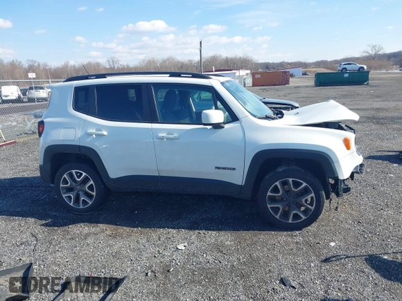 2017 Jeep Renegade Latitude with VIN ZACCJBBB8HPE64812, listed as a IAAI auction lot 41349525 with 106,966 mi miles. Bid and sale history available at carsss.com. Image 14.