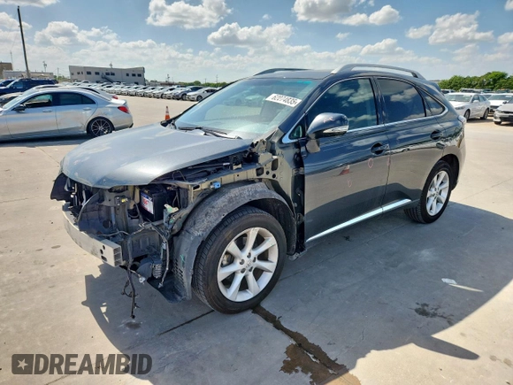 2010 Lexus RX 350 with VIN 2T2ZK1BA6AC037084, listed as a Copart auction lot 62074835 with 143,795 mi miles and Salvage title. Bid and sale history available at DreamBid. Image 1.