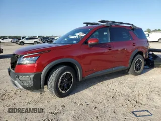 2023 Nissan Pathfinder Rock Creek with VIN 5N1DR3BD7PC219423, listed as a Copart auction lot 47657865 with 47,187 mi miles and Salvage title. Bid and sale history available at DreamBid. Image 1.