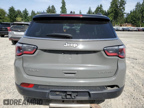 2021 Jeep Compass Limited with VIN 3C4NJDCB4MT603159, listed as a Copart auction lot 60807565 with 88,603 mi miles and Salvage title. Bid and sale history available at DreamBid. Image 6.