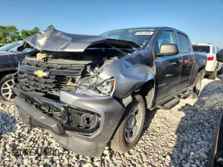 2022 Chevrolet Colorado 4WD Work Truck z VIN 1GCGTBEN1N1304476, wystawiony jako Copart lot #60672885 z przebiegiem 84 409 mil mil oraz Szkoda całkowita • Salvage title. Historia ofert i sprzedaży dostępna na DreamBid. Obrazek 1.