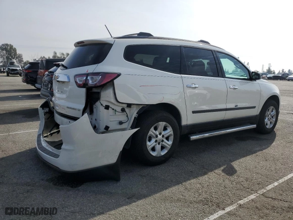 2013 Chevrolet Traverse LS with VIN 1GNKRFKD8DJ158661, listed as a Copart auction lot 48433505 with 123,195 mi miles and Salvage Title. Bid and sale history available at carsss.com. Image 3.