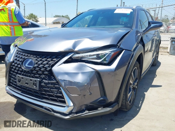 2020 Lexus UX 250h with VIN JTHP9JBH9L2020588, listed as a IAAI auction lot 42543365 with 61,792 mi miles and . Bid and sale history available at DreamBid. Image 6.