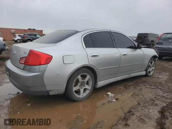 2003 Infiniti G35 w/Leather with VIN JNKCV51E83M313816, listed as a Copart auction lot 51789595 with 197,615 mi miles and Salvage Title. Bid and sale history available at DreamBid. Image 3.