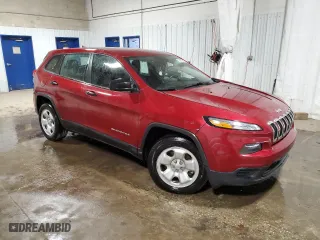 2015 Jeep Cherokee Sport with VIN 1C4PJLAB3FW643641, listed as a Copart auction lot 50572645 with 46,699 mi miles and Salvage Title. Bid and sale history available at carsss.com. Image 4.