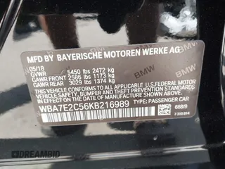 2019 BMW 7 Series 740i с VIN WBA7E2C56KB216989, выставлен на аукционе IAAI как лот 42336636 с пробегом 113 644 миль миль и . История ставок и продаж доступна на DreamBid. Изображение 9.
