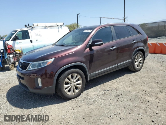 2015 Kia Sorento EX with VIN 5XYKU4A73FG659578, listed as a Copart auction lot 54596735 with 98,296 mi miles and Clean Title. Bid and sale history available at carsss.com. Image 1.