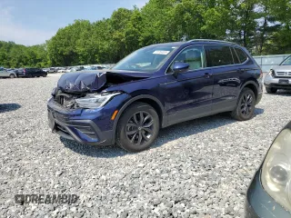 2023 Volkswagen Tiguan SE with VIN 3VVMB7AX3PM036760, listed as a Copart auction lot 59784005 with 21,603 mi miles and Salvage title. Bid and sale history available at DreamBid. Image 1.