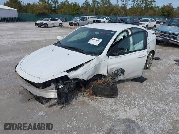 2013 Dodge Dart SXT with VIN 1C3CDFBA4DD142221, listed as a IAAI auction lot 41444635 with 1 mi miles. Bid and sale history available at carsss.com. Image 2.