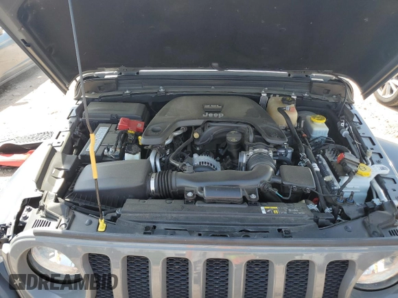 2019 Jeep Wrangler Unlimited Sport S with VIN 1C4HJXDG7KW603821, listed as a Copart auction lot 55846875 with 37,711 mi miles and Salvage title. Bid and sale history available at DreamBid. Image 12.