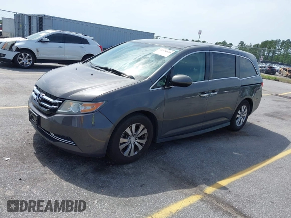 2015 Honda Odyssey EX z VIN 5FNRL5H41FB059667, wystawiony jako IAAI lot #42274039 z przebiegiem 196 687 mil mil oraz . Historia ofert i sprzedaży dostępna na DreamBid. Obrazek 2.