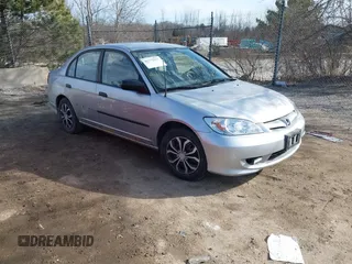 2004 Honda Civic VP with VIN 1HGES16314L009318, listed as a IAAI auction lot 41772317 with 190,822 mi miles. Bid and sale history available at carsss.com. Image 1.