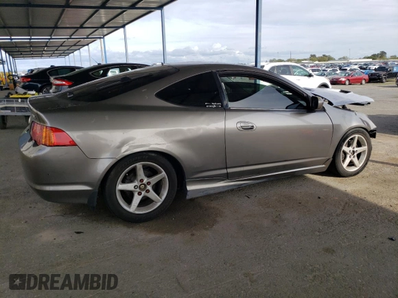 2002 Acura RSX Type S with VIN JH4DC53092C017168, listed as a Copart auction lot 50977335 with 242,558 mi miles and Salvage Title. Bid and sale history available at carsss.com. Image 3.