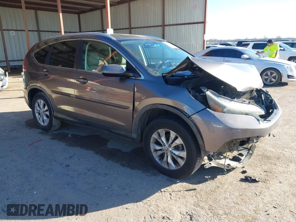 2014 Honda CR-V EX-L with VIN 5J6RM4H74EL017601, listed as a IAAI auction lot 41480716 with 187,685 mi miles. Bid and sale history available at carsss.com. Image 1.