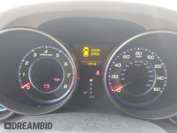 2009 Acura MDX Tech Pkg with VIN 2HNYD28679H510960, listed as a IAAI auction lot 41630843 with 129,126 mi miles. Bid and sale history available at carsss.com. Image 7.