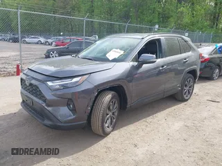 2025 Toyota RAV4 Hybrid XLE Premium with VIN JTMB6RFV5SD154617, listed as a IAAI auction lot 42066826 with 2,410 mi miles and . Bid and sale history available at DreamBid. Image 2.