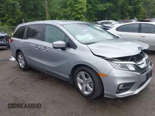 2019 Honda Odyssey EX-L z VIN 5FNRL6H73KB122942, wystawiony jako IAAI lot #42310337 z przebiegiem 66 632 mil mil oraz . Historia ofert i sprzedaży dostępna na DreamBid. Obrazek 1.