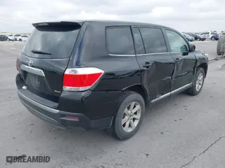 2013 Toyota Highlander with VIN 5TDBK3EH9DS210361, listed as a IAAI auction lot 41325768 with 174,647 mi miles. Bid and sale history available at carsss.com. Image 4.