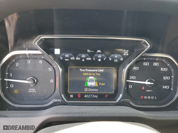 2022 GMC Sierra 1500 Limited SLT with VIN 3GTU9DED0NG141938, listed as a Copart auction lot 42553395 with 40,277 mi miles and Salvage Title. Bid and sale history available at carsss.com. Image 9.