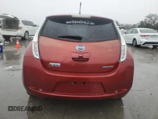 2012 Nissan LEAF SL with VIN JN1AZ0CP4CT019594, listed as a Copart auction lot 43593215 with 62,110 mi miles and Clean Title. Bid and sale history available at DreamBid. Image 6.