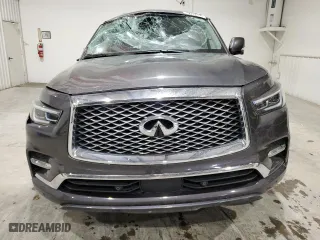 2024 Infiniti QX80 LUXE with VIN JN8AZ2AF4R9765203, listed as a Copart auction lot 53792895 with 43,450 mi miles and Non Repairable. Bid and sale history available at carsss.com. Image 5.