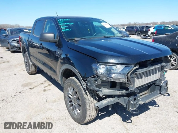 2021 Ford Ranger XL with VIN 1FTER4EH8MLD33505, listed as a IAAI auction lot 41819265 with 59,663 mi miles. Bid and sale history available at carsss.com. Image 1.