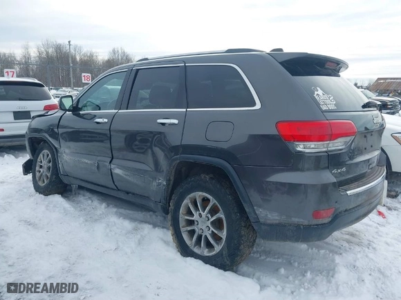 2015 Jeep Grand Cherokee Limited with VIN 1C4RJFBG0FC738194, listed as a IAAI auction lot 41695431 with 169,919 mi miles. Bid and sale history available at carsss.com. Image 3.