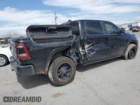 2020 Ram 1500 Limited with VIN 1C6SRFHT7LN382736, listed as a Copart auction lot 47608955 with 100,041 mi miles and Salvage Title. Bid and sale history available at carsss.com. Image 3.