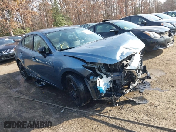 2015 Mazda 3 i SV with VIN JM1BM1T78F1271497, listed as a IAAI auction lot 40878398 with 127,617 mi miles. Bid and sale history available at carsss.com. Image 1.