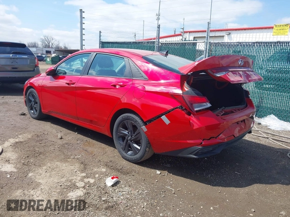 2021 Hyundai Elantra SEL z VIN 5NPLM4AG1MH022716, wystawiony jako IAAI lot #41930285 z przebiegiem 53 294 mil mil oraz . Historia ofert i sprzedaży dostępna na DreamBid. Obrazek 3.