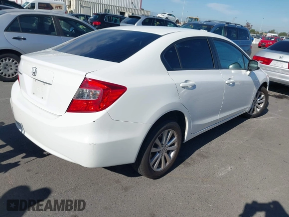 2012 Honda Civic EX-L with VIN 19XFB2F92CE381075, listed as a IAAI auction lot 42024543 with 102,703 mi miles and . Bid and sale history available at DreamBid. Image 4.