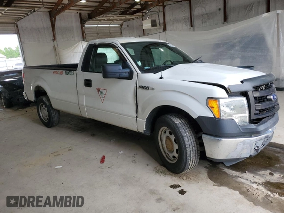 2013 Ford F-150 XL with VIN 1FTNF1CF3DKF27342, listed as a Copart auction lot 55124045 with 149,037 mi miles and Salvage title. Bid and sale history available at DreamBid. Image 4.