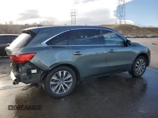 2015 Acura MDX Technology z VIN 5FRYD3H48FB006816, wystawiony jako Copart lot #48035935 z przebiegiem 104 315 mil mil oraz Szkoda całkowita • Salvage title. Historia ofert i sprzedaży dostępna na DreamBid. Obrazek 3.
