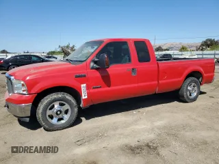 2006 Ford Super Duty F-250 XL with VIN 1FTSX20P96EA43647, listed as a Copart auction lot 72725314 with 208,546 mi miles and Salvage Title. Bid and sale history available at carsss.com. Image 1.