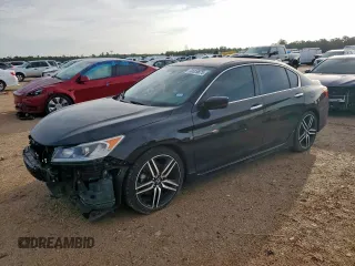 2016 Honda Accord Sport with VIN 1HGCR2F50GA089480, listed as a Copart auction lot 60329675 with 78,756 mi miles and Salvage title. Bid and sale history available at DreamBid. Image 1.