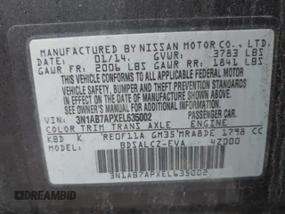 2014 Nissan Sentra S with VIN 3N1AB7APXEL635002, listed as a IAAI auction lot 42013022 with 87,712 mi miles and . Bid and sale history available at DreamBid. Image 9.