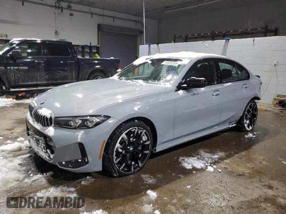 2025 BMW 3 Series 330i xDrive with VIN 3MW89CW08S8E94714, listed as a Copart auction lot 44920285 with 7,943 mi miles and Salvage Title. Bid and sale history available at carsss.com. Image 1.