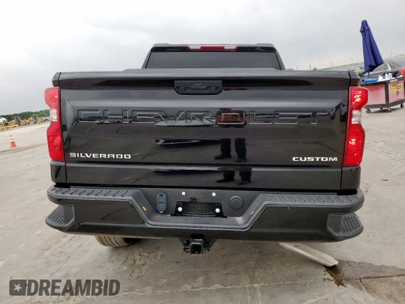 2024 Chevrolet Silverado 1500 Custom with VIN 1GCPDBEK1RZ116972, listed as a Copart auction lot 54860945 with 2,841 mi miles and Salvage Title. Bid and sale history available at DreamBid. Image 6.