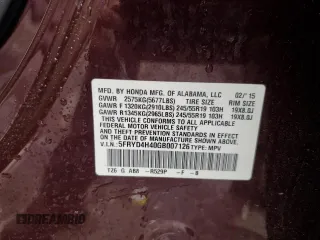 2016 Acura MDX Technology z VIN 5FRYD4H40GB007126, wystawiony jako Copart lot #59344235 z przebiegiem 94 086 mil mil oraz Szkoda całkowita • Salvage title. Historia ofert i sprzedaży dostępna na DreamBid. Obrazek 14.