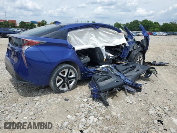 2017 Toyota Prius Two z VIN JTDKARFU8H3532336, wystawiony jako Copart lot #51109475 z przebiegiem Nie podano mil oraz Szkoda całkowita • Salvage title. Historia ofert i sprzedaży dostępna na DreamBid. Obrazek 3.