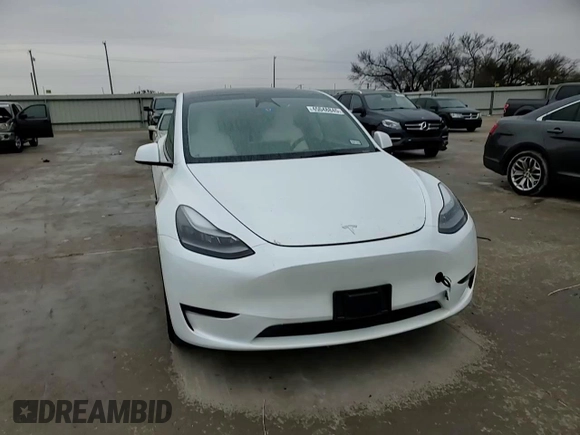 2023 Tesla Model Y Long Range with VIN 7SAYGDEE1PA160314, listed as a Copart auction lot 45048845 with 29,370 mi miles and Salvage Title. Bid and sale history available at DreamBid. Image 11.