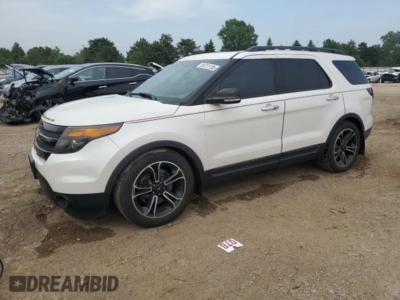 2014 Ford Explorer Sport with VIN 1FM5K8GT6EGC45569, listed as a Copart auction lot 59731185 with 98,838 mi miles and Salvage title. Bid and sale history available at DreamBid. Image 1.