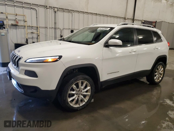 2014 Jeep Cherokee Limited with VIN 1C4PJMDB4EW296630, listed as a Copart auction lot 48702995 with 231,534 mi miles and Salvage Title. Bid and sale history available at DreamBid. Image 1.