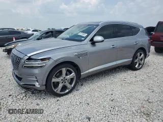 2021 Genesis GV80 with VIN KMUHCESC5MU056719, listed as a Copart auction lot 55159665 with 54,388 mi miles and Salvage title. Bid and sale history available at DreamBid. Image 1.