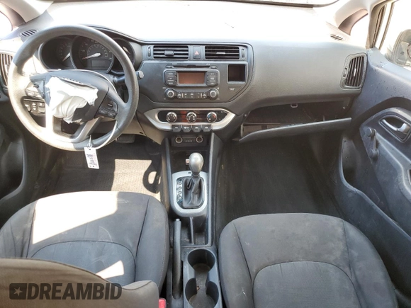 2014 Kia Rio LX with VIN KNADM4A32E6395290, listed as a Copart auction lot 48531785 with 92,582 mi miles and Salvage Title. Bid and sale history available at carsss.com. Image 8.